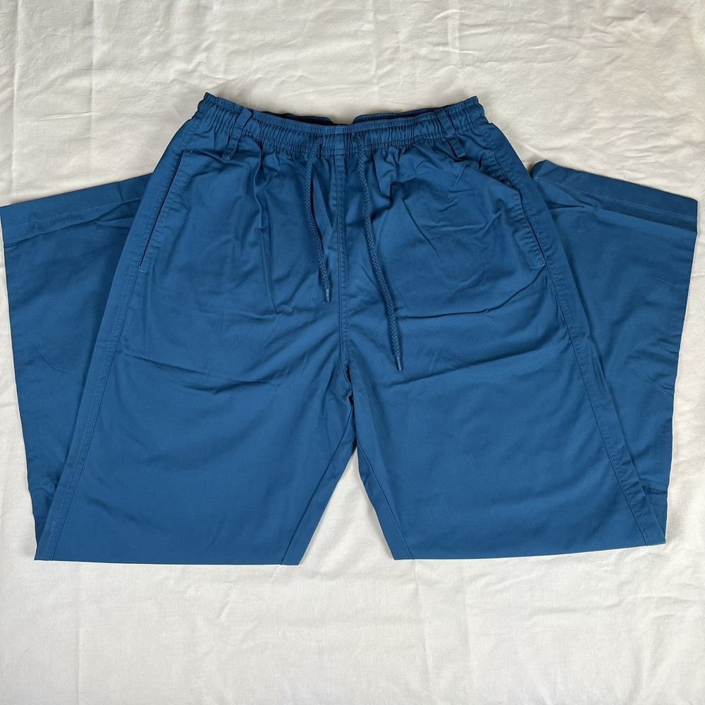 S.C.R.U.B.S. Unisex Complete Drawstring Pants Size Small Short Blue Bottoms‎
